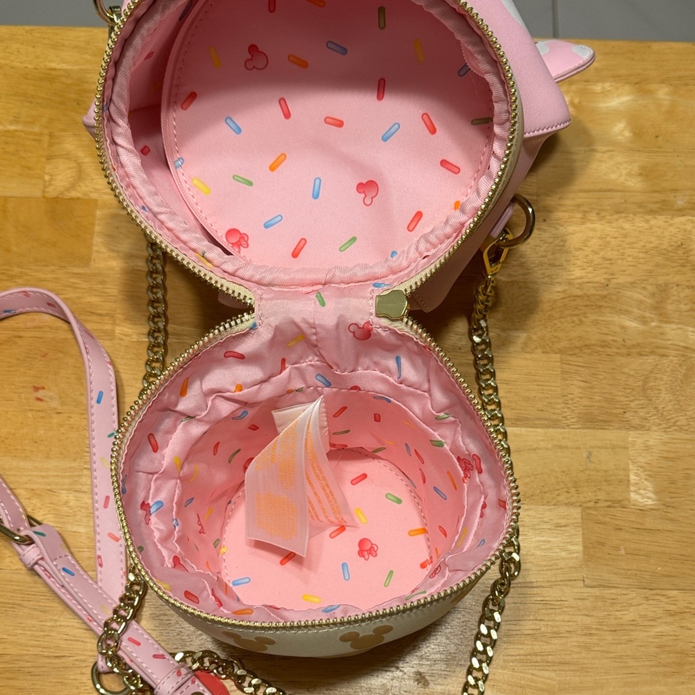Loungefly Stitch Shoppe Mickey Ice Cream Cone Bag - Picture 4 of 7